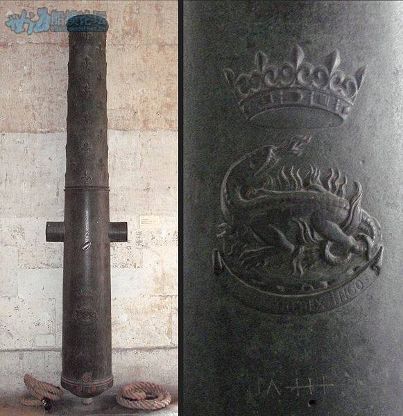 581px-Grand_culverin_of_Francis_I_140mm_307cm_Algiers_recovered_in_1830.jpg