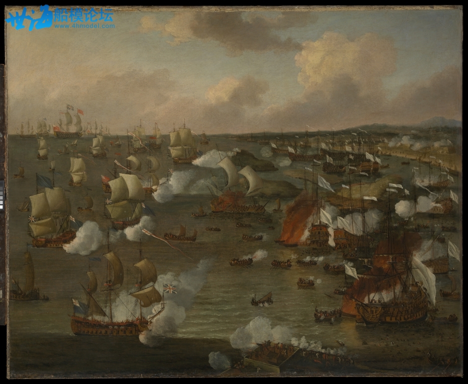 The Burning of French ships at the Battle of La Hogue.jpg