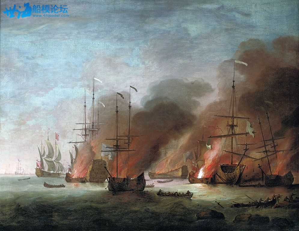 Willem_van_de_Velde_de_Jonge_-_Het_branden_van_de_Franse_vlaggenschip_Soleil_Roy.jpg